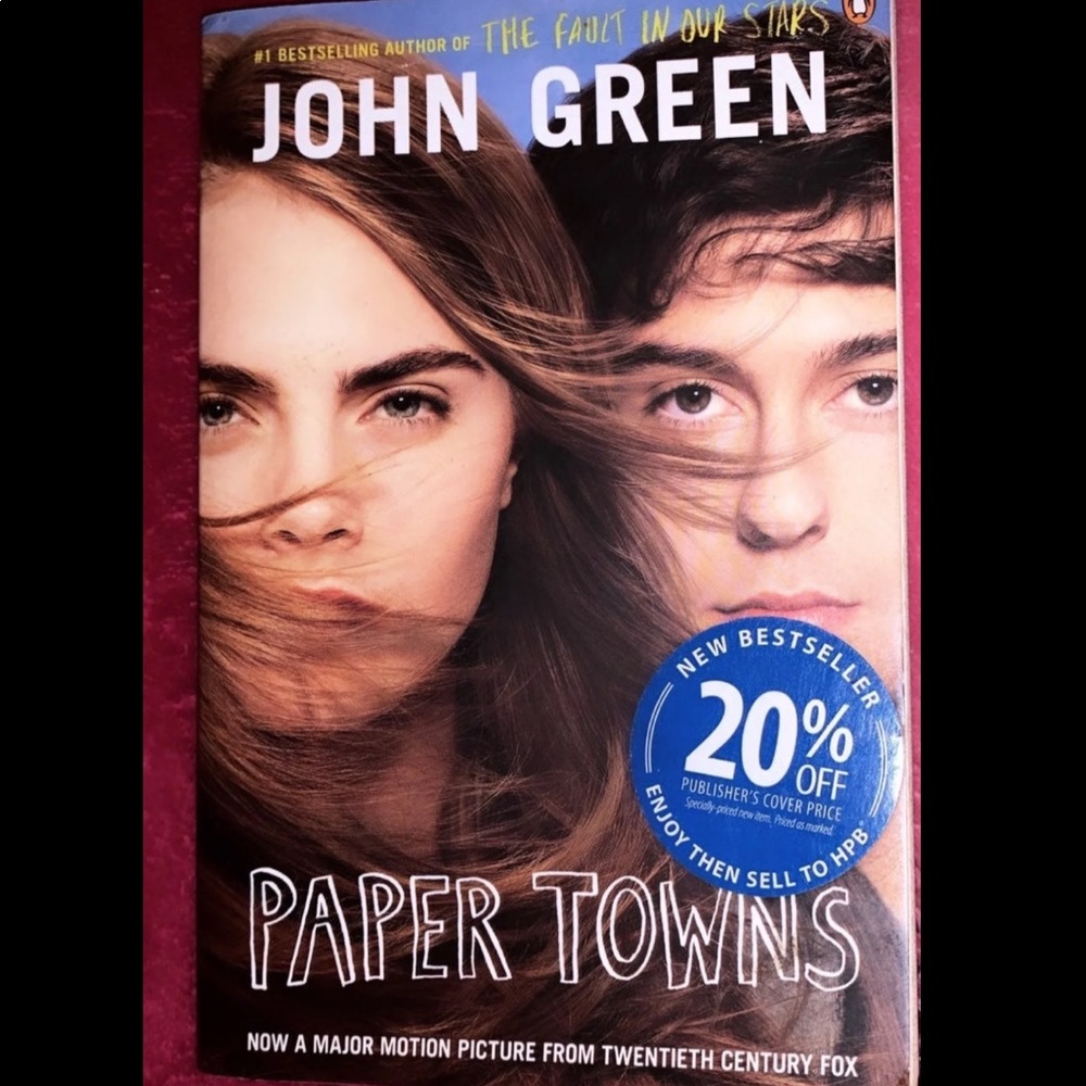 PAPER TOWNS BOOK BY JOHN GREEN